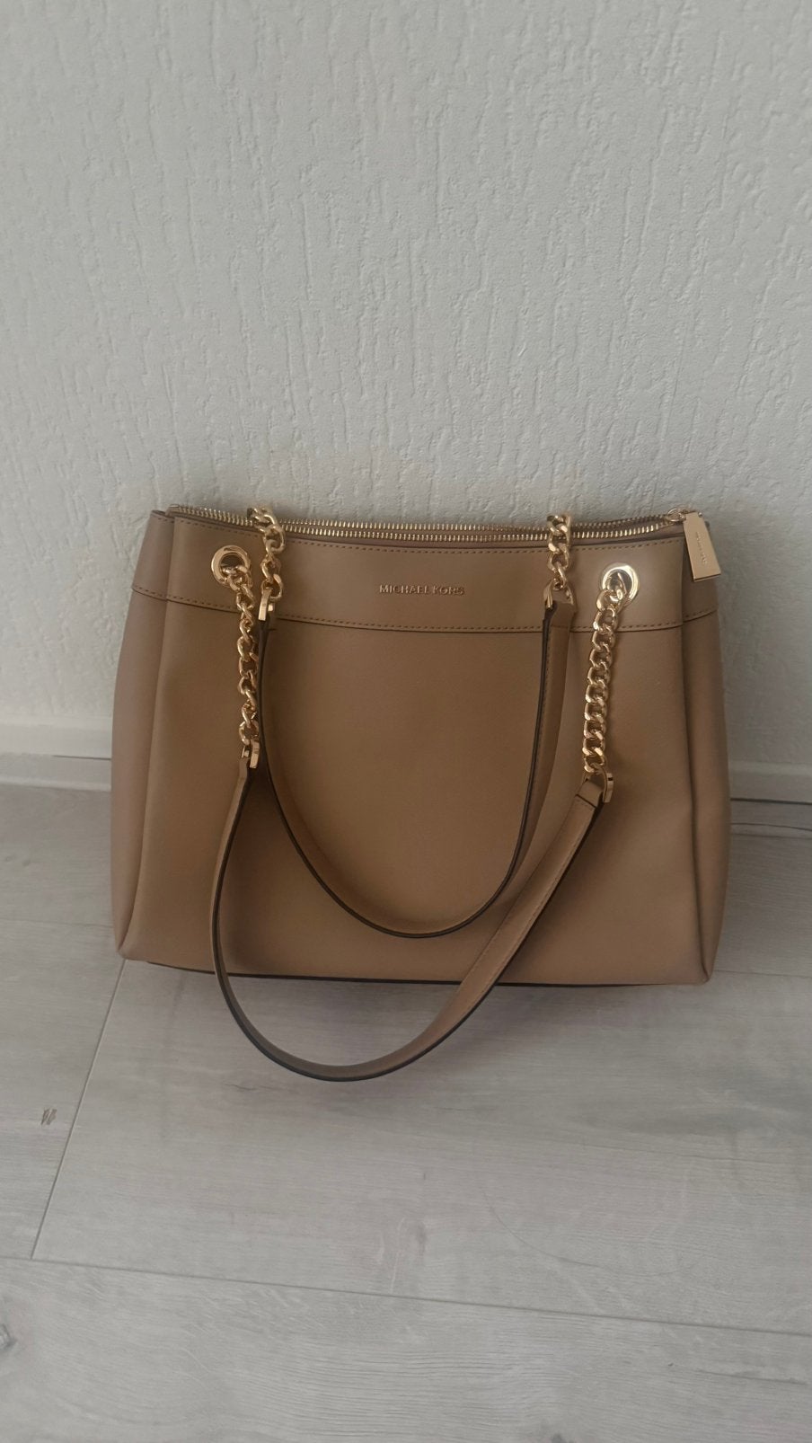 Micheal Kors tas, Ophalen of Verzenden, Zo goed als nieuw, Beige, Handtas