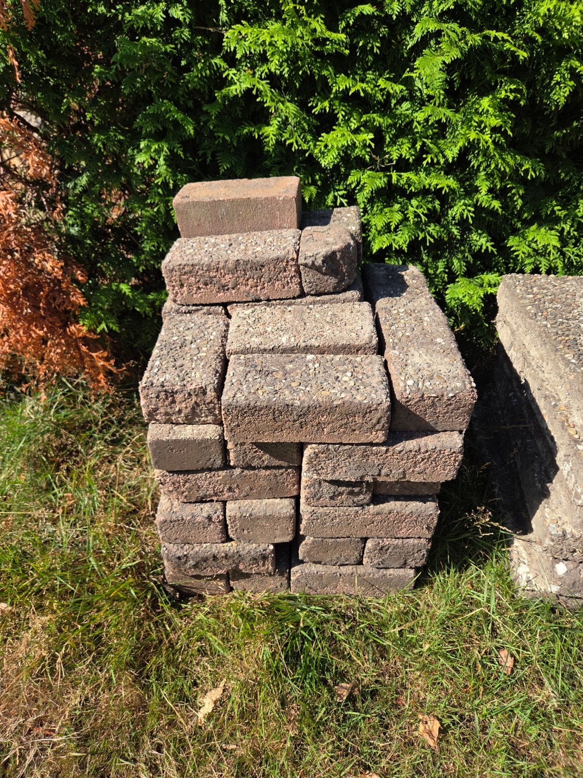 Stapel klinkers / waaltjes - gratis af te halen, Doe-het-zelf en Verbouw, Tegels, Ophalen, Gebruikt, Minder dan 20 cm, Minder dan 5 m²