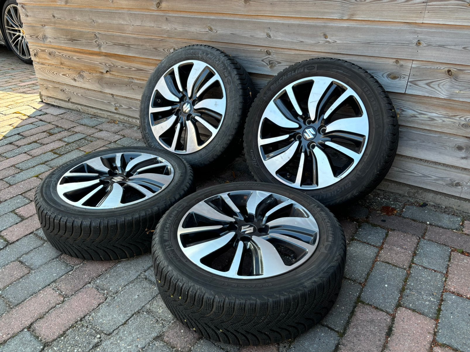 16 inch Suzuki Swift velgen 4x100 winterbanden, Ophalen, Gebruikt, 16 inch, Banden en Velgen