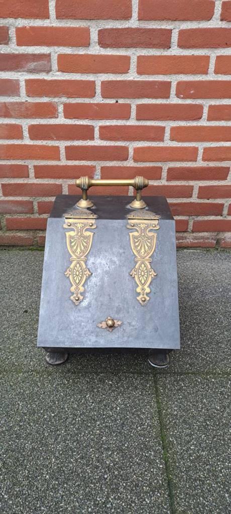 Antieke kolenbak/kolenkit, Ophalen, Gebruikt, Inbouwhaard, Houthaard