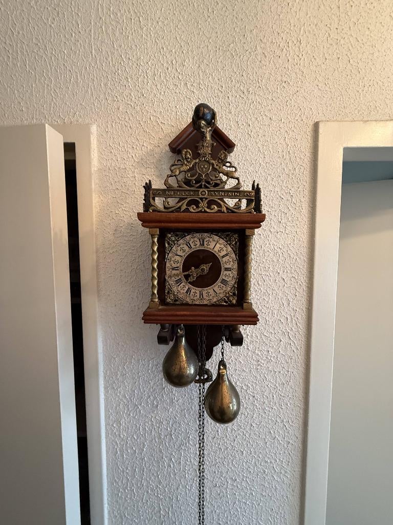 Vintage antieke klok, Huis en Inrichting, Ophalen of Verzenden, Gebruikt