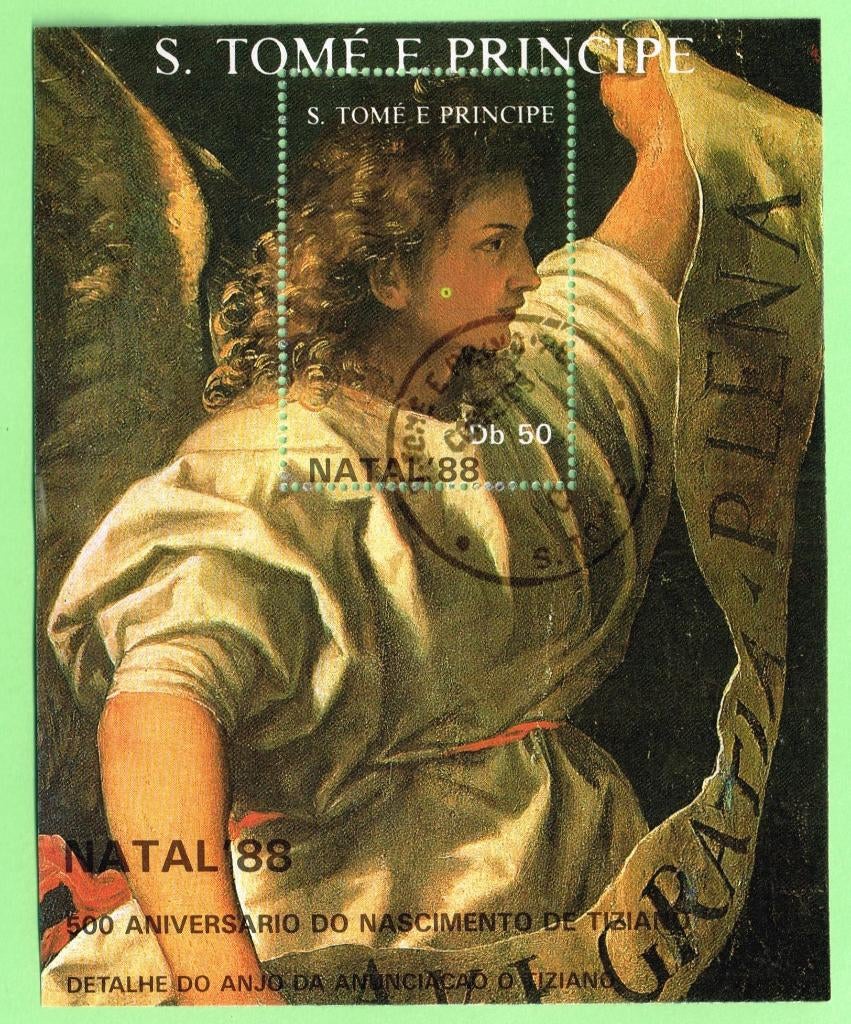Postzegels uit S Tome e Principe - K 2672 - kerst, Verzenden, Overige landen, Gestempeld
