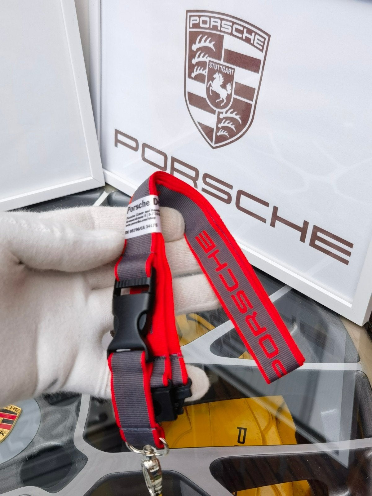 origineel porsche keycord / porsche sleutelhanger, Verzamelen, Sleutelhangers, Ophalen of Verzenden, Nieuw, Merk