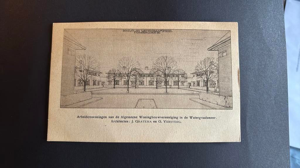 Amsterdam Oost Watergraafsmeer jaren 30 Betondorp Brink ?, Verzenden, 1920 tot 1940, Ongelopen, Noord-Holland