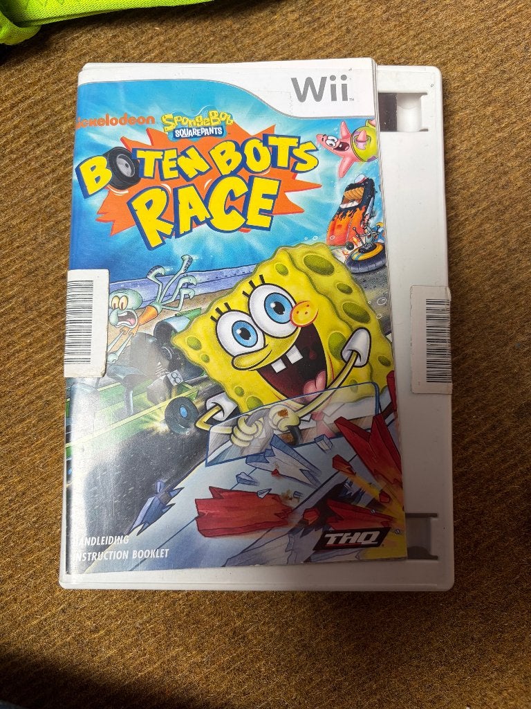 SpongeBob Boating Bots Race Wii, Gebruikt, 1 speler, Racen en Vliegen, Eén computer