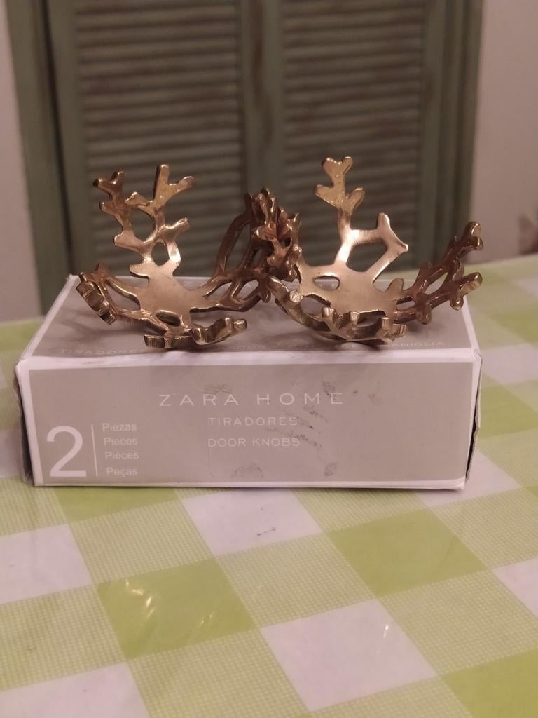 Zara home twee deurknoppen goud kleur, Ophalen of Verzenden, Slot