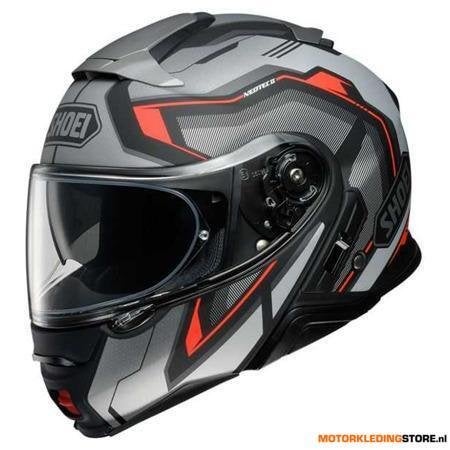 Shoei Neotec 2 Respect Systeemhelm, Mat Zwart-Antraciet-Rood, Motoren, Ophalen of Verzenden, Nieuw met kaartje