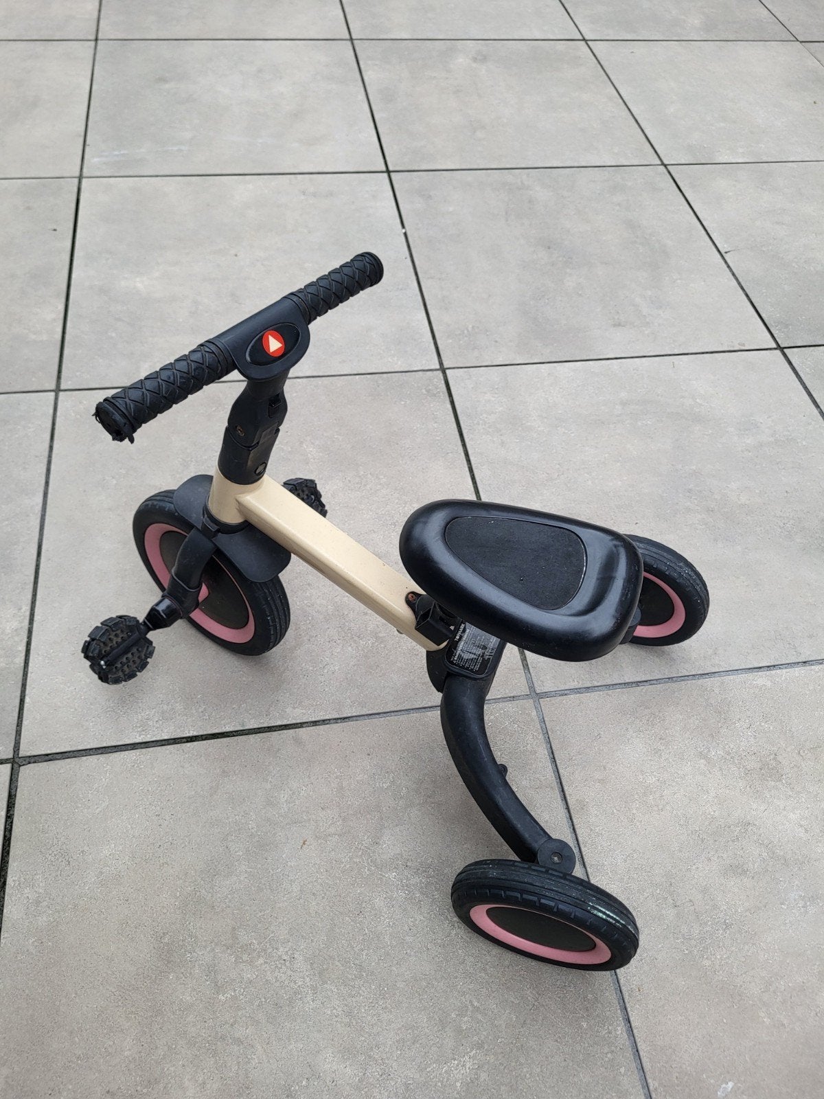 Topmark 4 in 1 driewieler / loopfiets Kaya Roze/Pink, Kinderen en Baby's, Ophalen, Zo goed als nieuw, Loopfiets