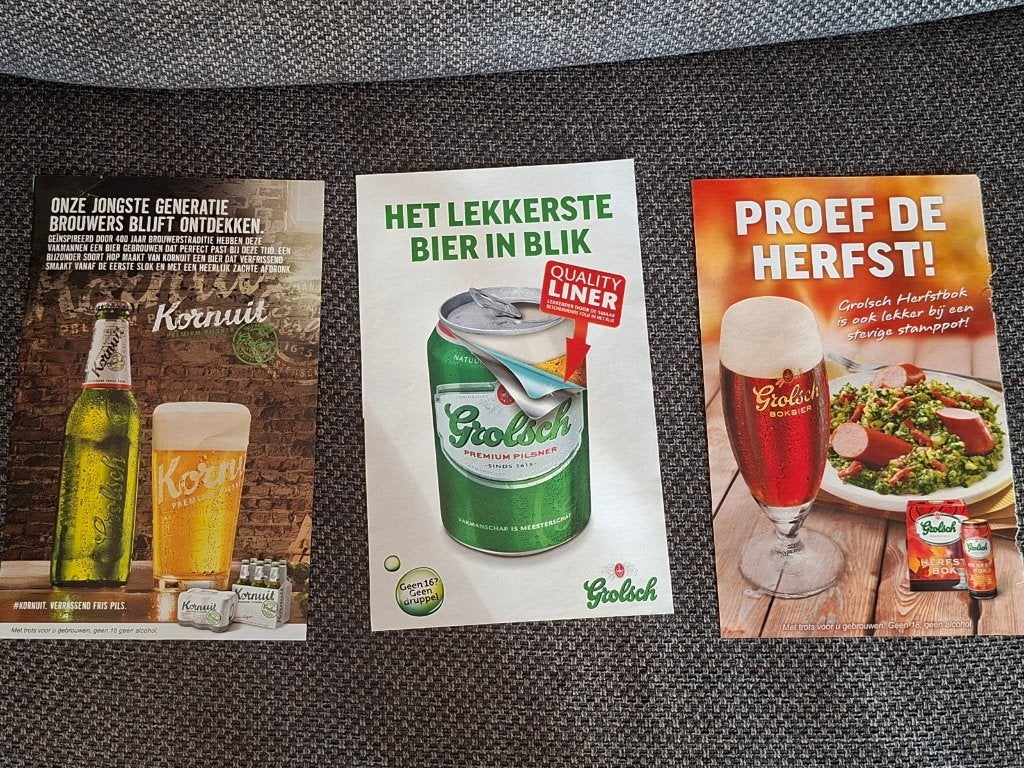 7 x Grolsch bier artikel uit tijdschrift, Ophalen of Verzenden, Zo goed als nieuw, Overige typen, Grolsch