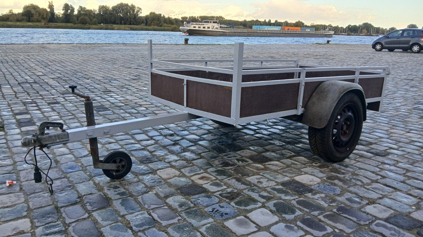 mooie degelijke aanhanger, aanhangwagen, enkelasser, kar, Ophalen, Gebruikt