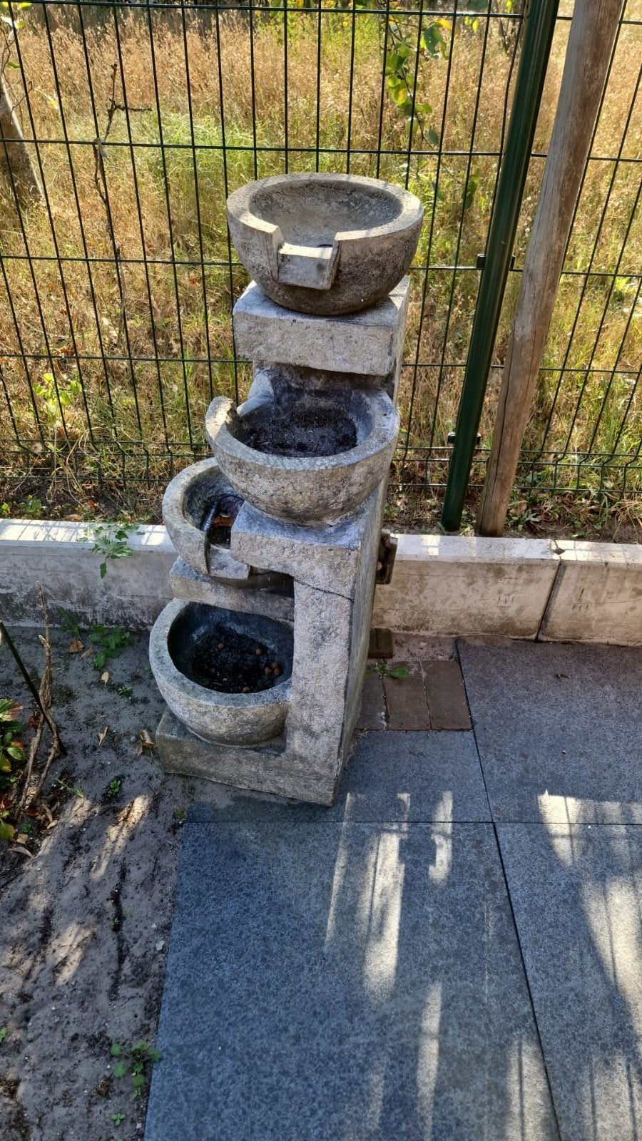 Betonnen Tuinfontein met Meerdere Niveaus, Tuin en Terras, Ophalen of Verzenden, Beton, Fontein