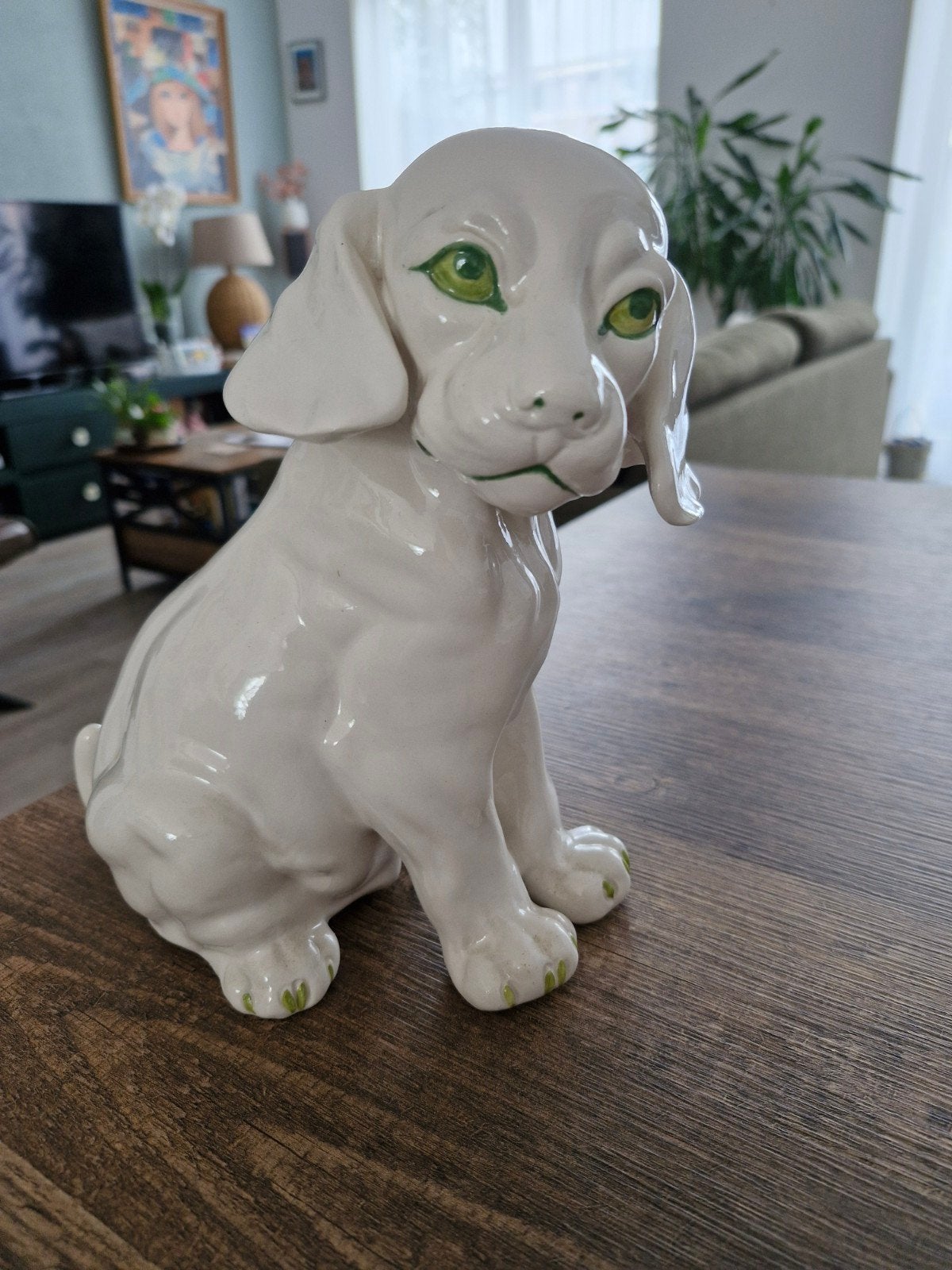 Ronzan Giovanni  Beagle hond beeld, Verzamelen, Beelden en Beeldjes, Ophalen of Verzenden, Zo goed als nieuw, Dier