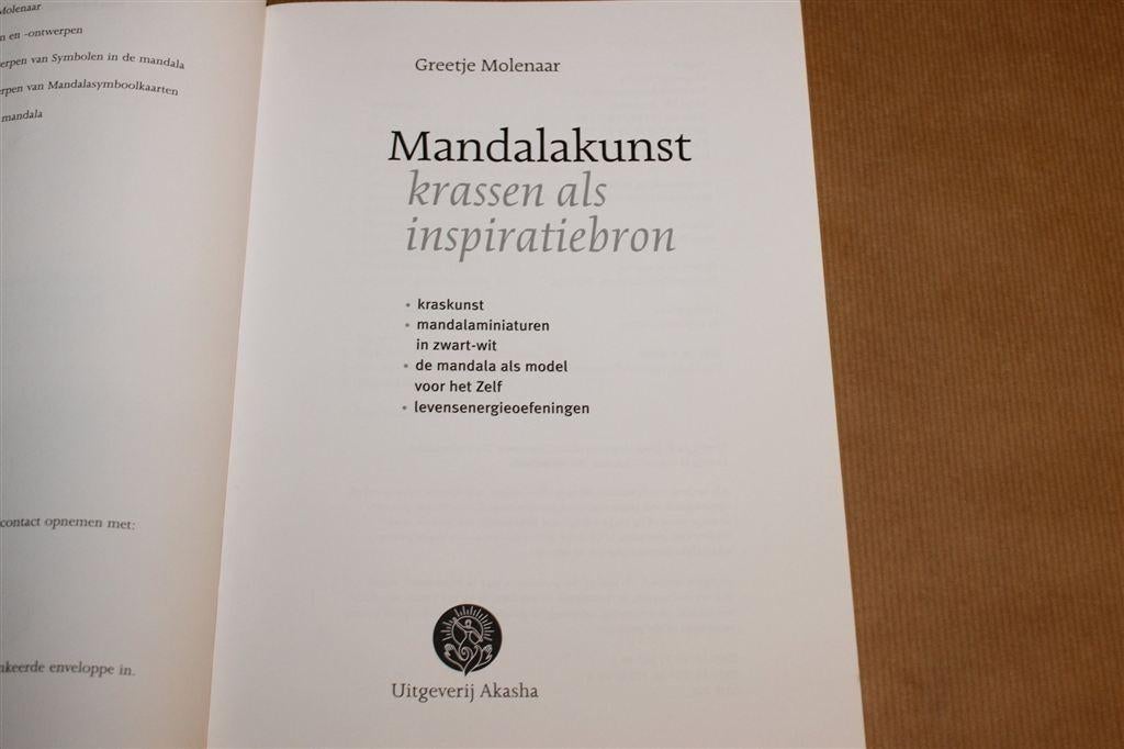 Mandalakunst — Krassen als Inspiratiebron Werkboek, Ophalen of Verzenden, Zo goed als nieuw, Tekenen en Schilderen
