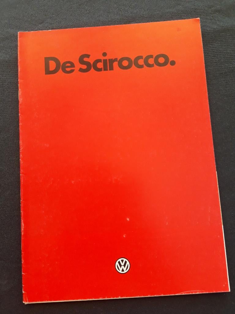 folder Volkswagen Scirocco 1981 - Nederlands, Ophalen of Verzenden, Zo goed als nieuw, Volkswagen