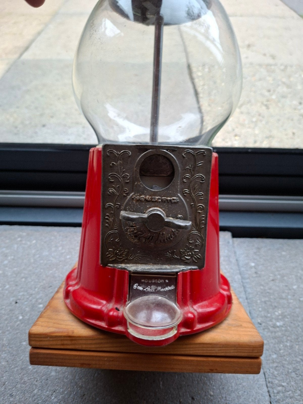 Vintage Houston's Kauwgomballen Automaat - Rood, Ophalen of Verzenden, Gebruikt