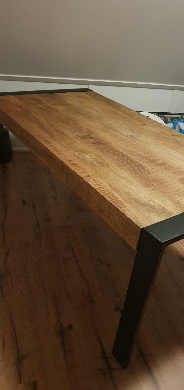 Mango houten eettafel, Huis en Inrichting, Tafels | Eettafels, Ophalen, 50 tot 100 cm, Zo goed als nieuw, 150 tot 200 cm