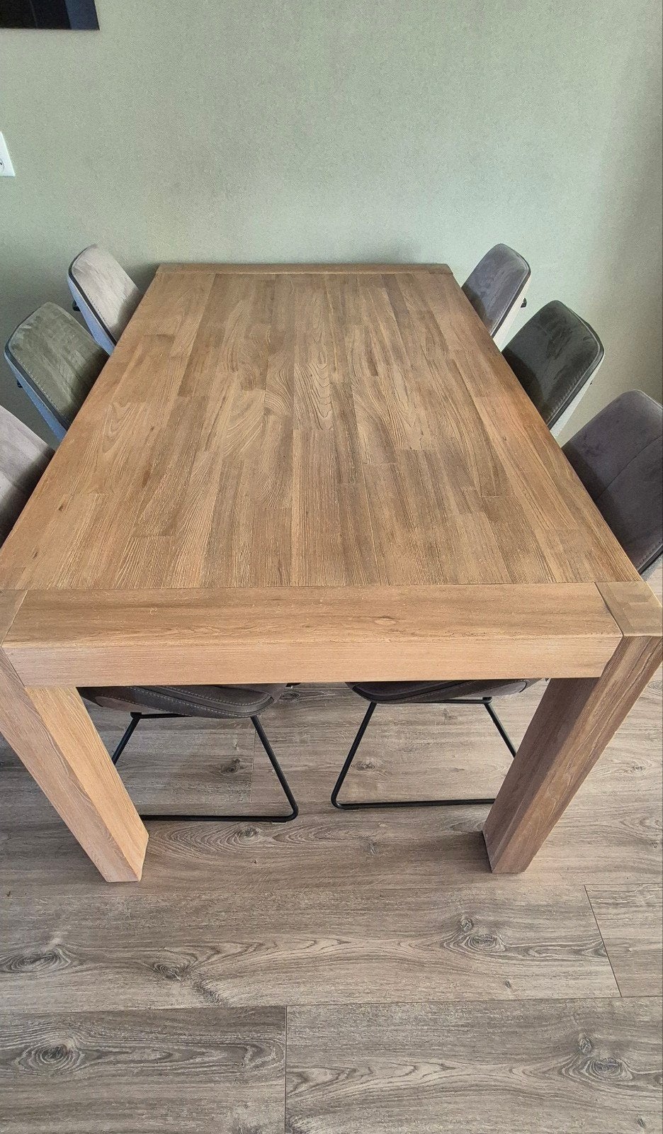 Henders en Hazel uitschuifbare eiken eettafel, Ophalen, Gebruikt, 100 tot 150 cm, Eikenhout