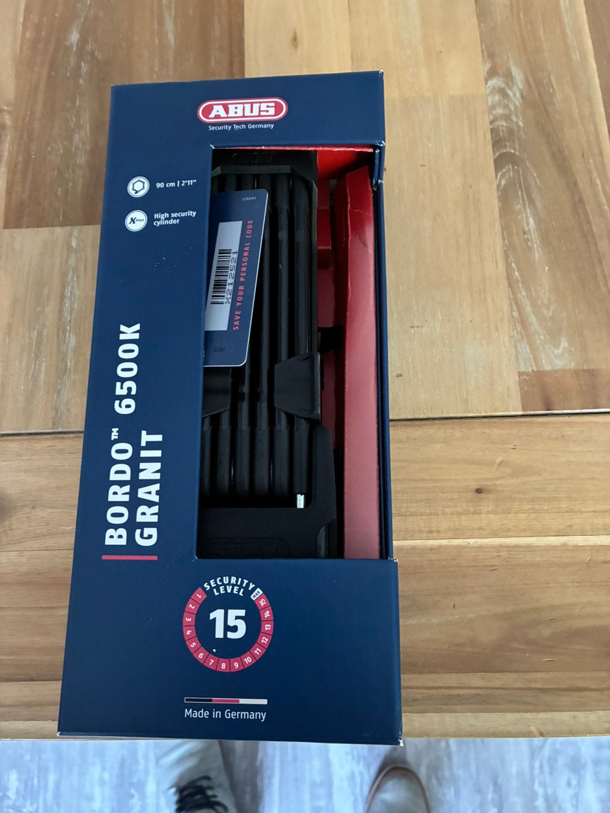 Abus Bordo Granit 6500 k, Ophalen of Verzenden, Nieuw, Vouwslot