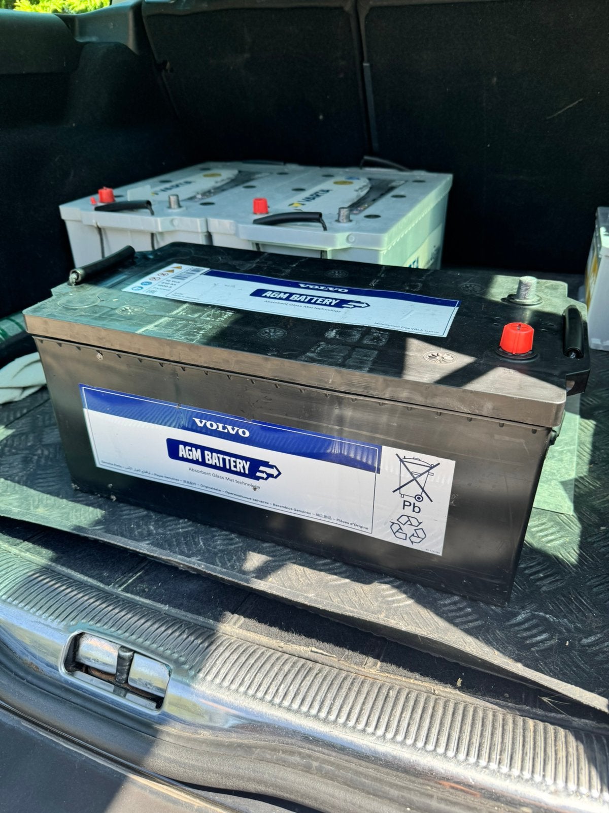 Varta AGM 210Ah Accu Boot Camper Caravan Solar, Ophalen, Gebruikt, Volvo