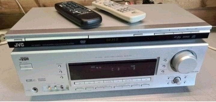 Jvc set receiver rx-5062 + gratis cd dvd speler xv-n352, Ophalen of Verzenden