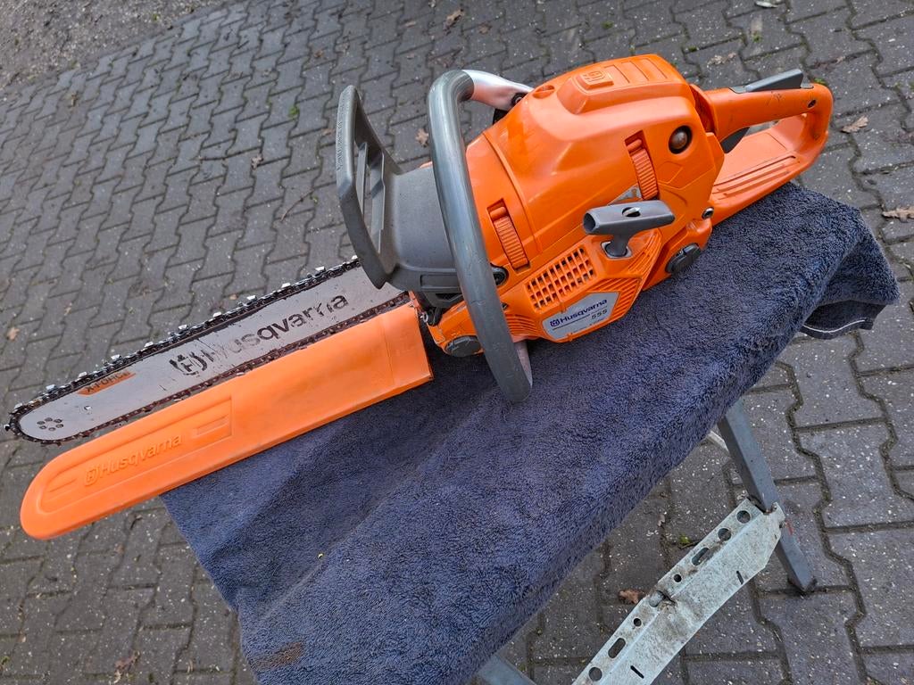 Husqvarna 555 Autotune X-torq motorzaag kettingzaag, Ophalen, Gebruikt