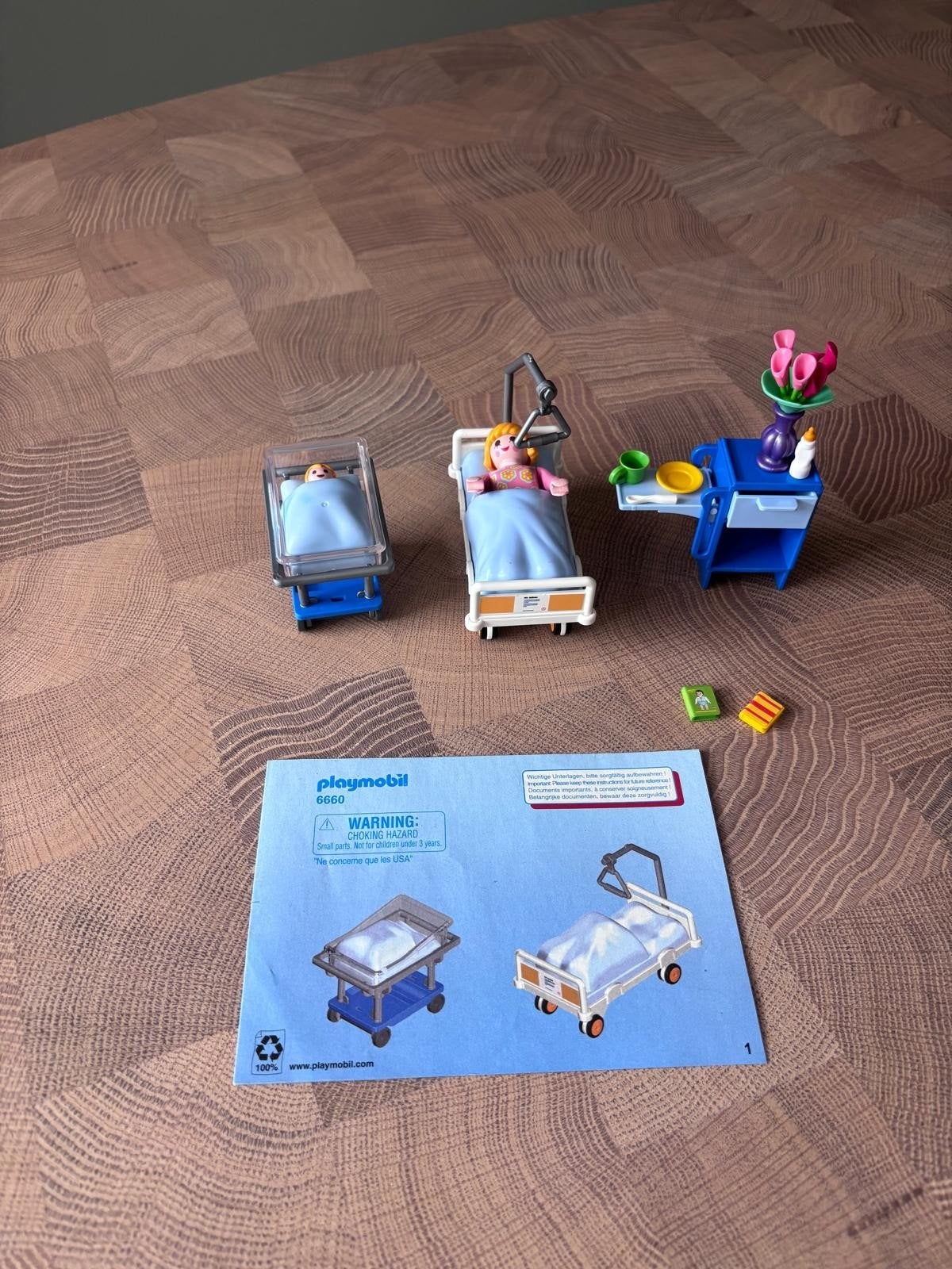 Playmobil kraamkamer met babybed - 6660, Kinderen en Baby's, Complete set, Overige typen, Ophalen of Verzenden, Zo goed als nieuw