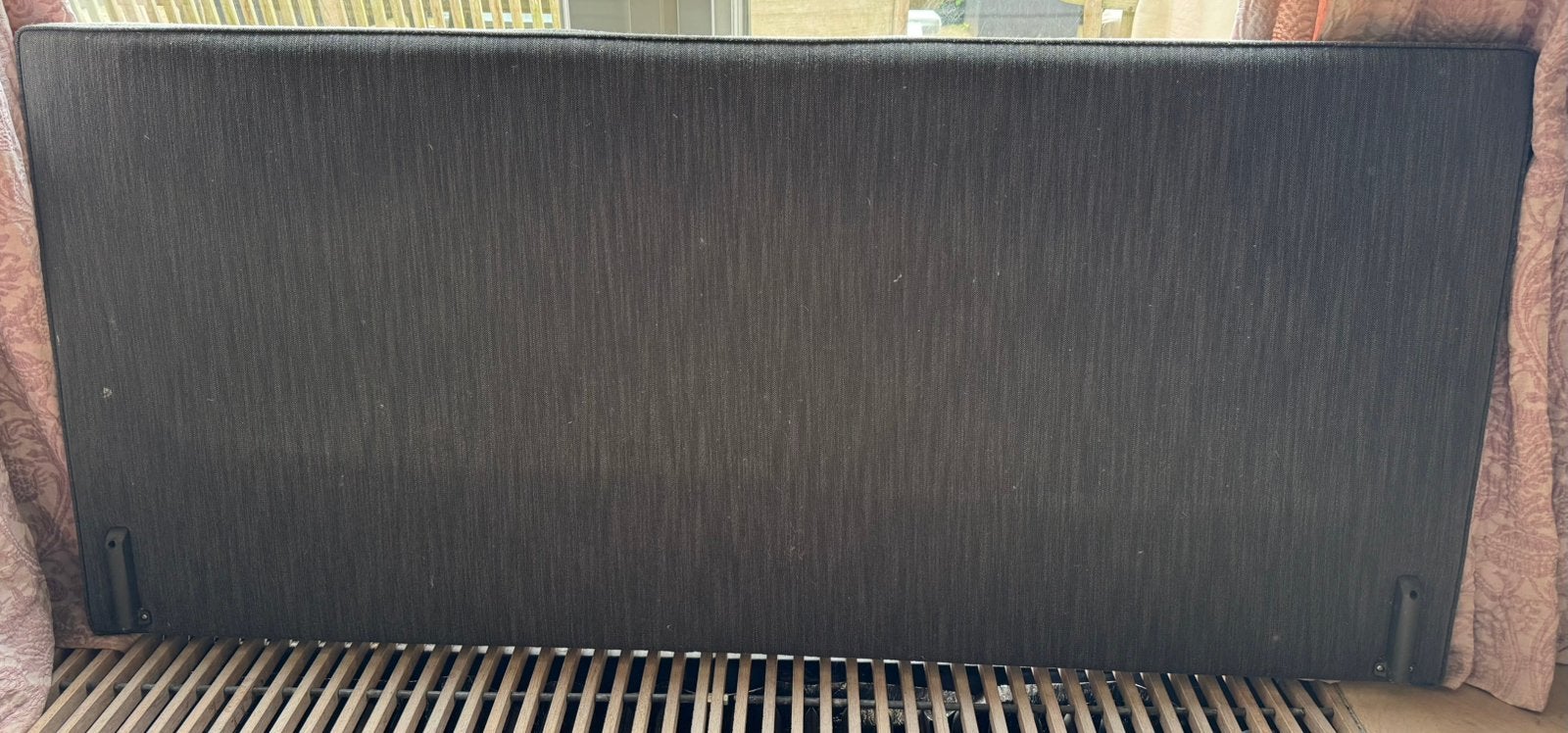 Auping Original Boxspring Hoofdbord Antraciet 180 cm, Gebruikt, Tweepersoons, Ophalen of Verzenden, 180 cm