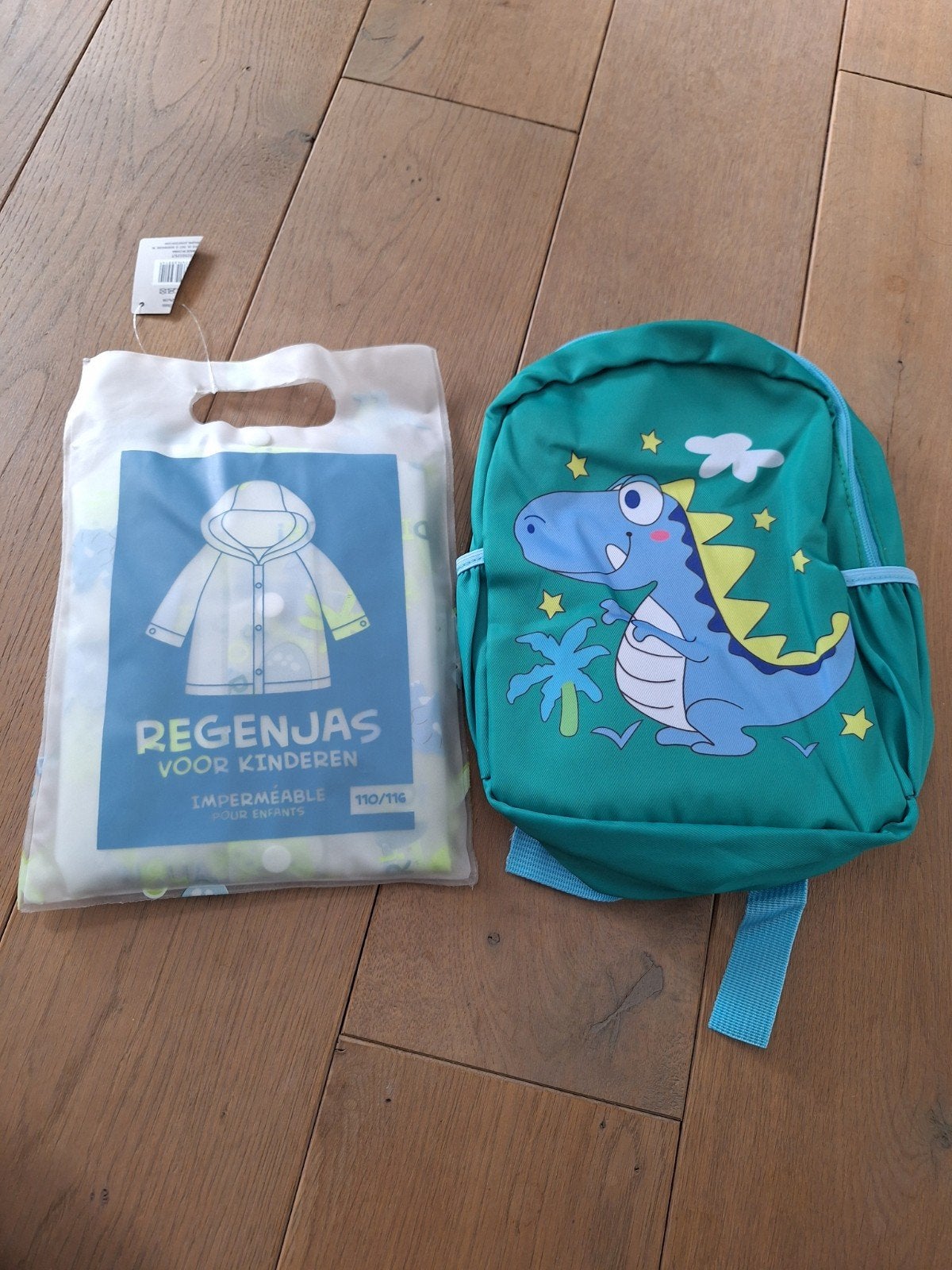 Nieuwe kinderregenjas en rugzak met dinosaurusprint, Ophalen of Verzenden, Nieuw, Onbekend, Jongen of Meisje