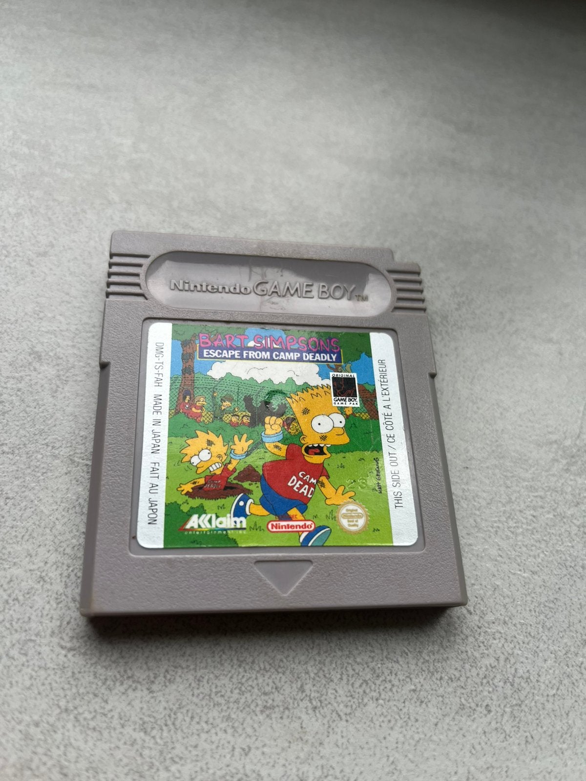 Bart Simpson’s Escape From Camp Deadly - Nintendo Gameboy, Spelcomputers en Games, Avontuur en Actie, Gebruikt, 1 speler, Ophalen of Verzenden