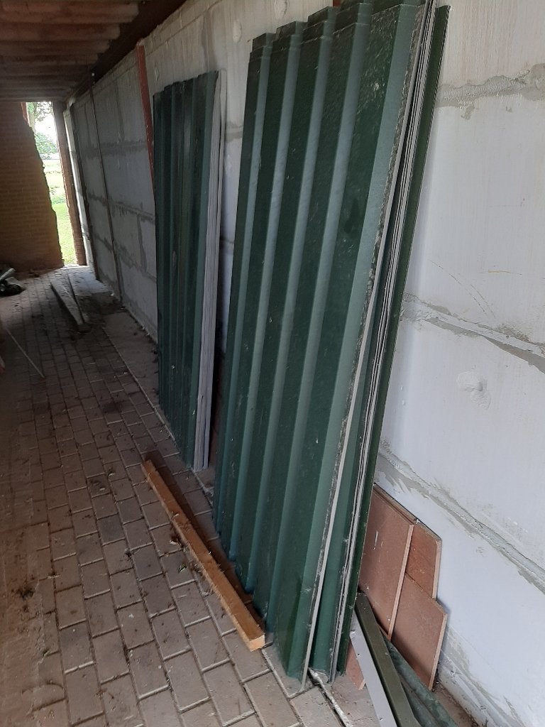 damwandgevelplaten en palen, Ophalen, Nieuw, Hout