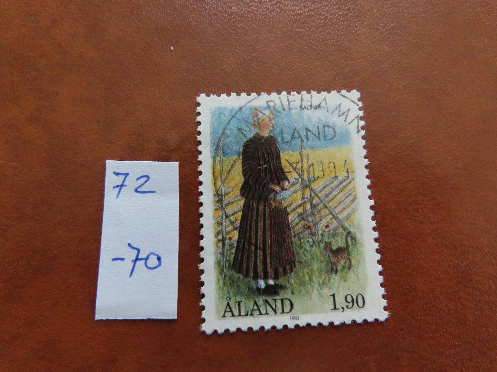 Aland 72, Ophalen of Verzenden, Finland, Gestempeld