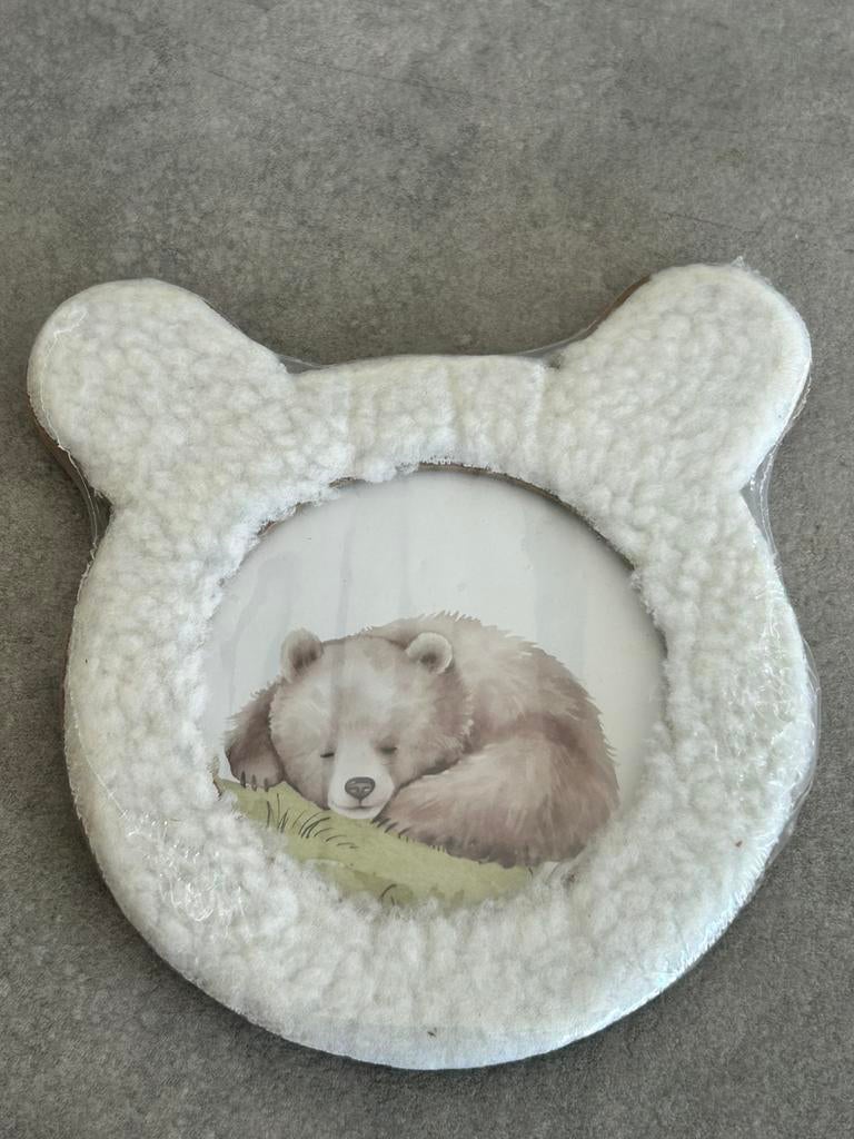 Fotolijstje Teddy stof nieuw kraamkado, Ophalen of Verzenden, Nieuw, Kraamcadeau