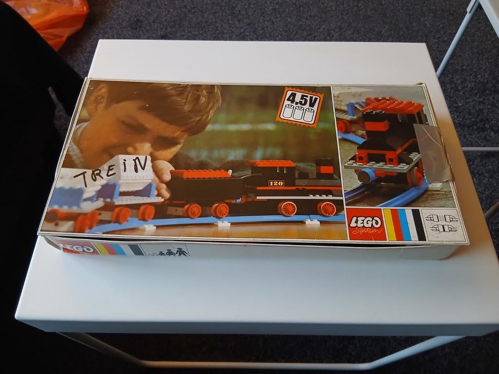 Lego nr 120    4,5 volt trein, Gebruikt, Lego, Ophalen of Verzenden, Compleet