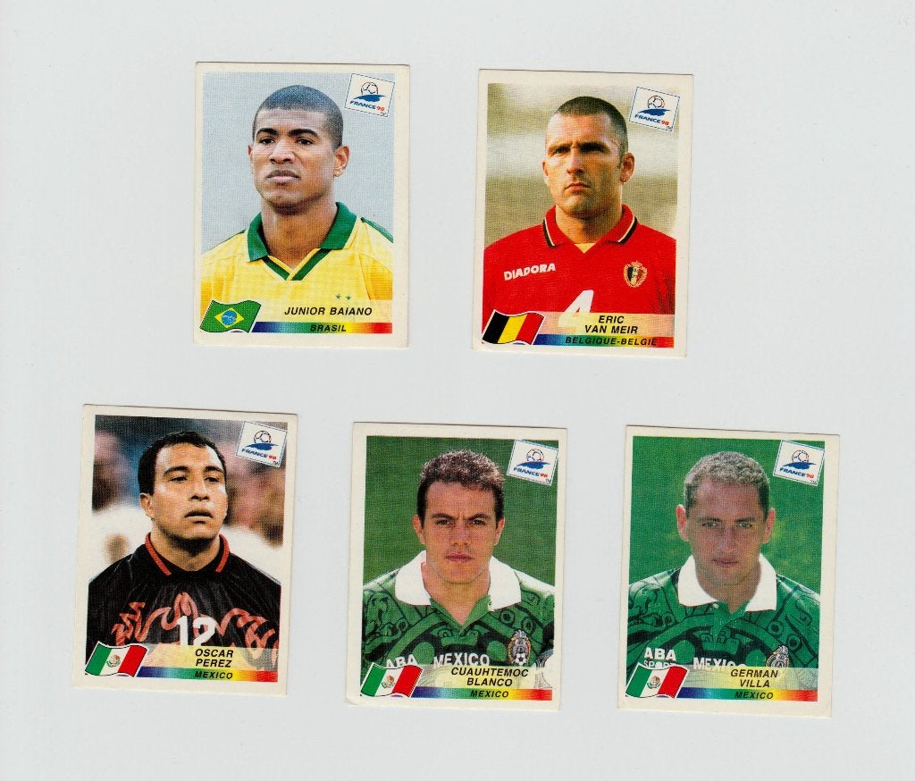originele Panini voetbalplaatjes WK France '98, Verzamelen, Ophalen of Verzenden, Zo goed als nieuw, Buitenlandse clubs, Poster, Plaatje of Sticker