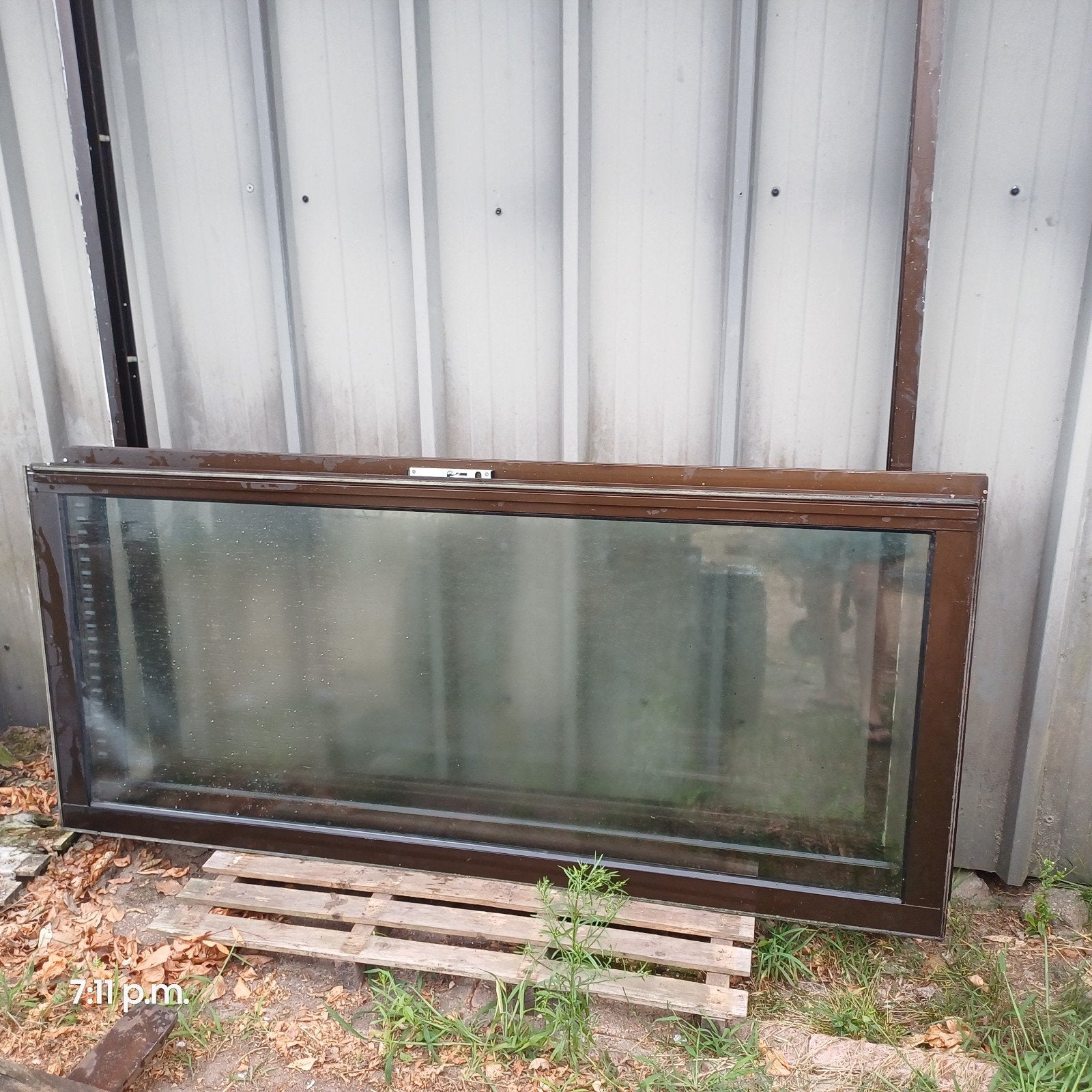 aluminium schuifpui 1.75 x2.05, Ophalen, Gebruikt, Aluminium, 150 tot 225 cm