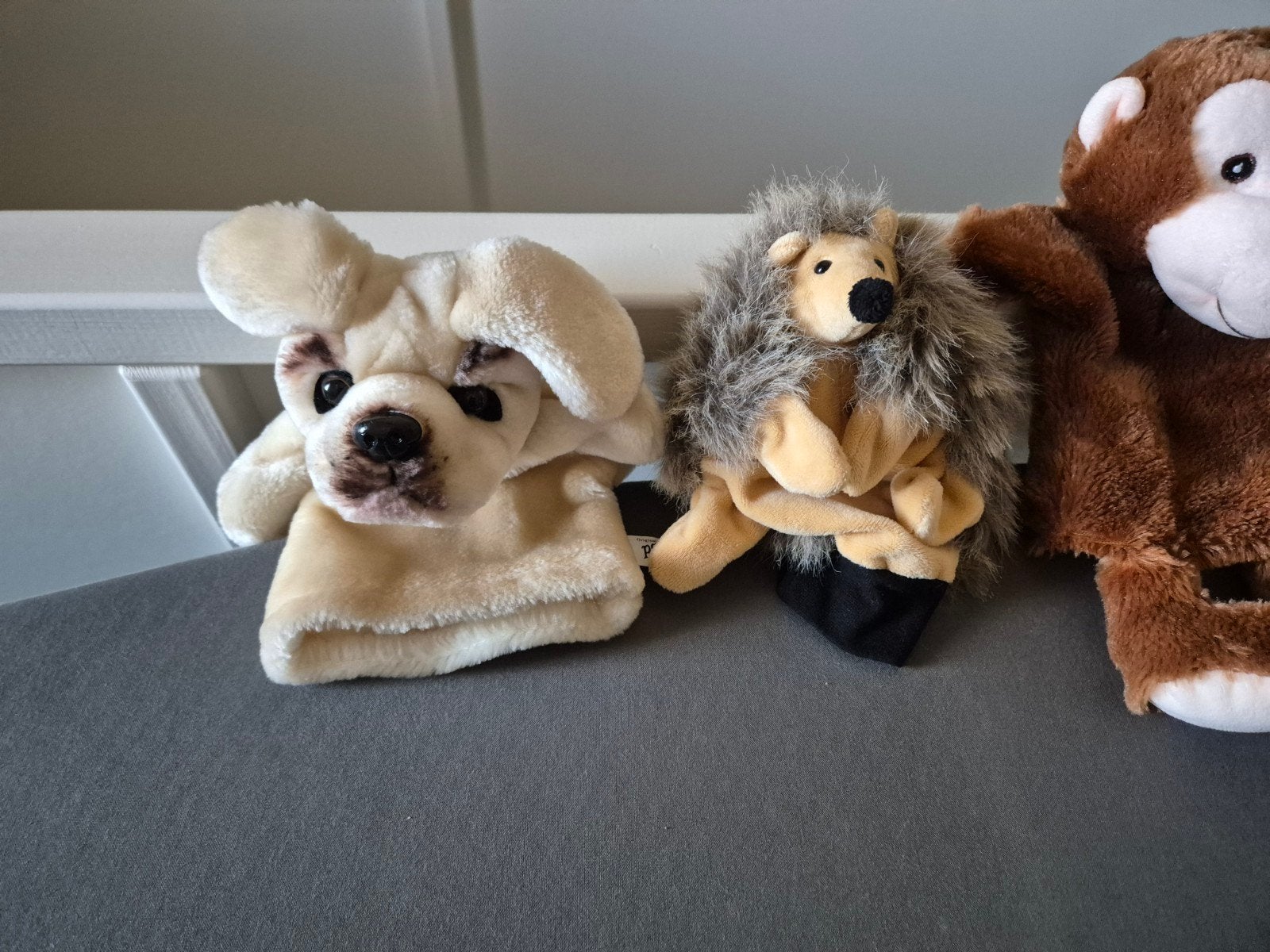 Handpoppen Hond en Cavia, Ophalen of Verzenden, Zo goed als nieuw, Overige typen