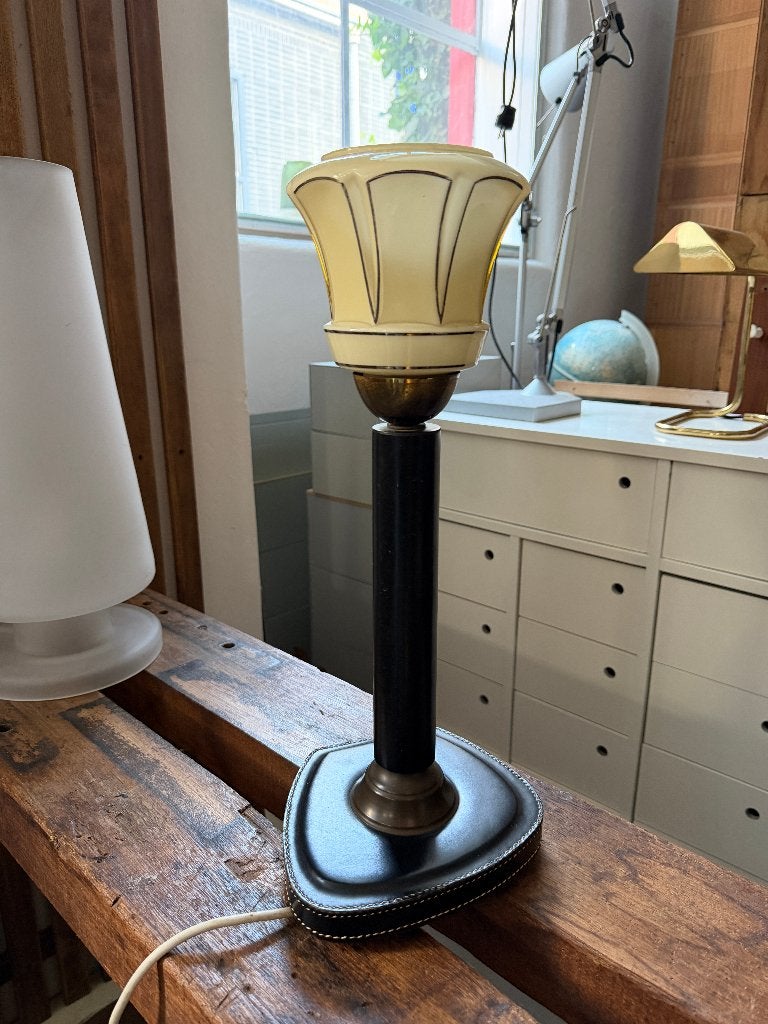 Art deco tafellamp, antieke schemerlamp, Ophalen