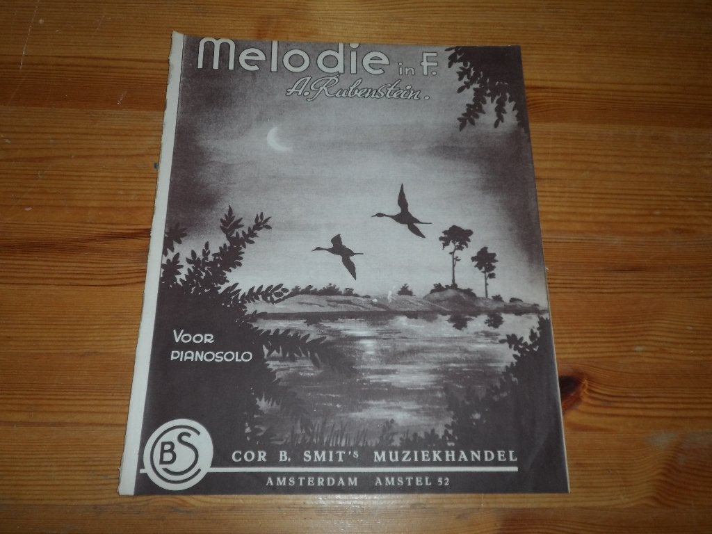 A. Rubinstein, Muziek en Instrumenten, Bladmuziek, Gebruikt, Artiest of Componist, Klassiek, Piano, Accordeon, Zang, Ophalen of Verzenden