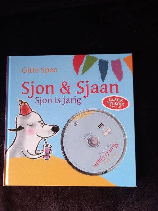 Sjon en Sjaan Sjon is jarig - Gitte Spee + CD, Ophalen of Verzenden, Nieuw, Fictie algemeen, Voorleesboek