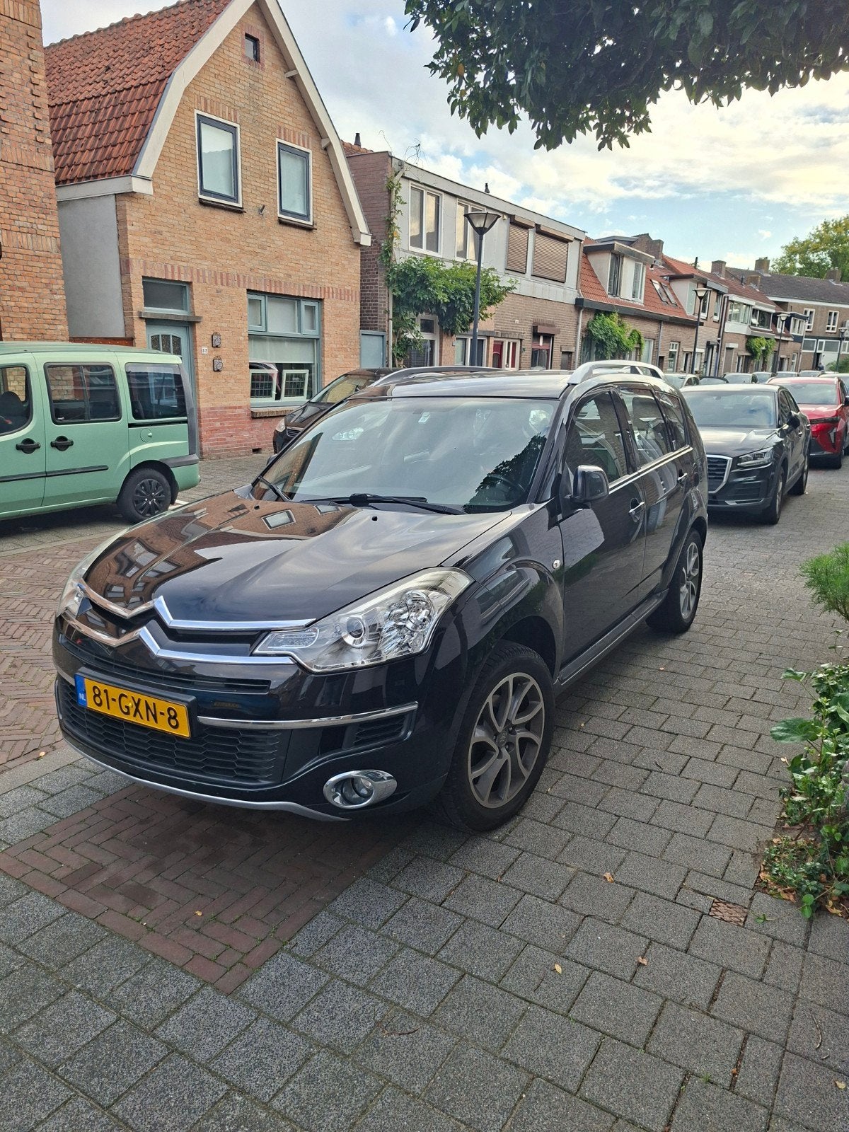 Citroën C-Crosser 2.4 16V 4WD CVT 7P 2008 Zwart, Auto's, Automaat, C-Crosser, Zwart, 4 cilinders
