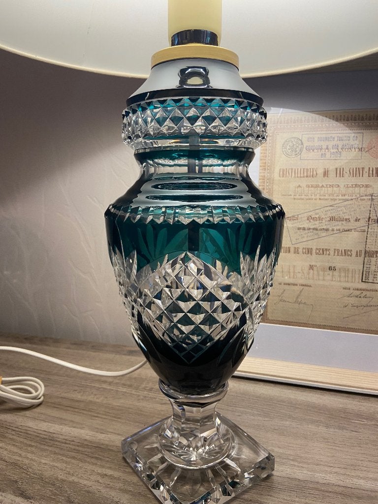 Unieke “Jupiterlamp” JMK (18/125) Val Saint Lambert !, Antiek en Kunst, Ophalen of Verzenden