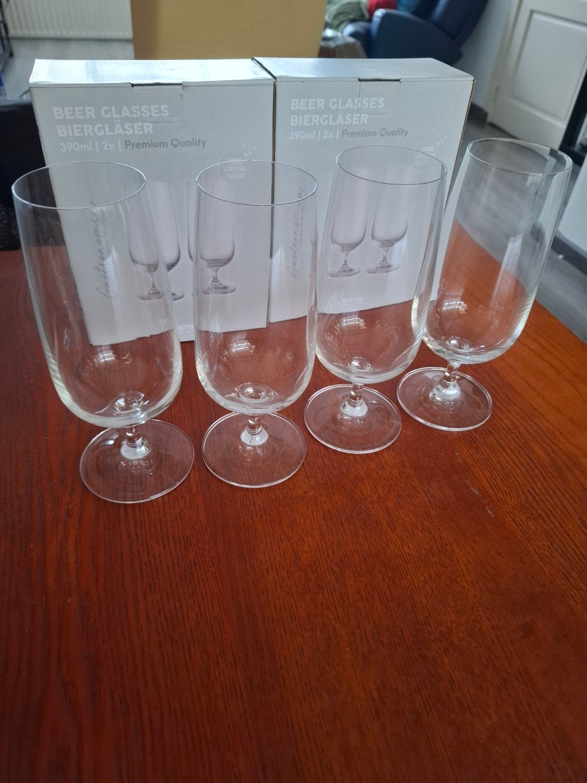 Gusta GastroMania Exclusive Collection bierglazen, Glas of Glazen, Nieuw, Ophalen of Verzenden, Glas