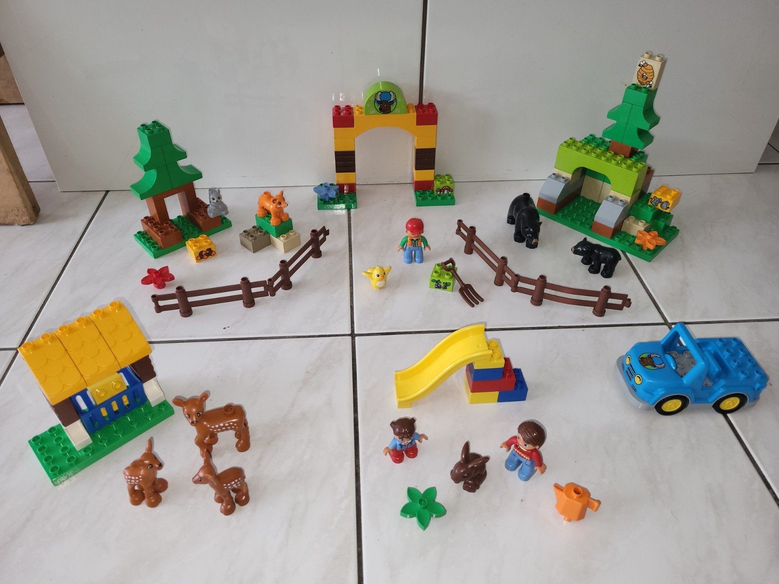 Duplo groot bos met veel dieren, Gebruikt, Ophalen of Verzenden, Duplo, Duplo