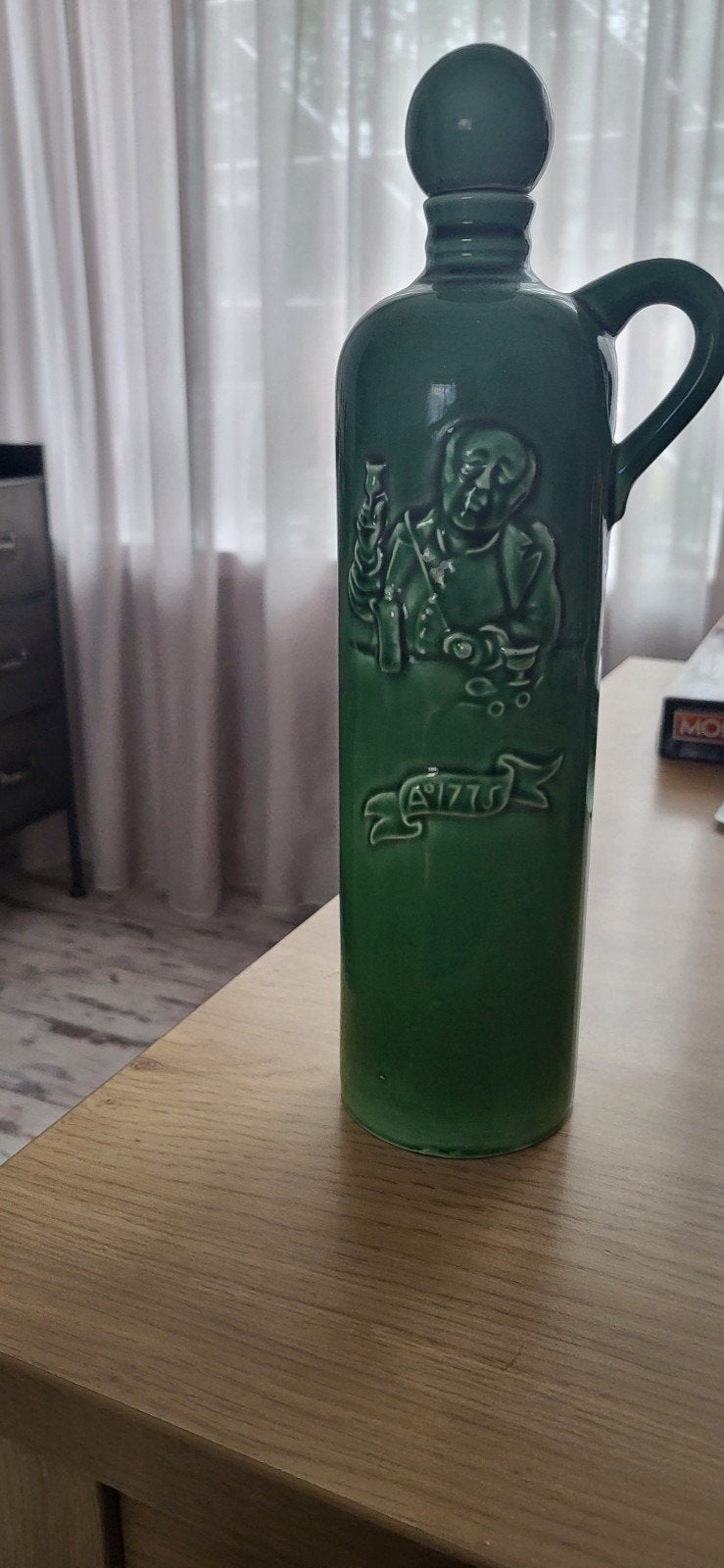 Antieke Plateel Gouda Jenever Kruik Zuid-Holland, Ophalen of Verzenden