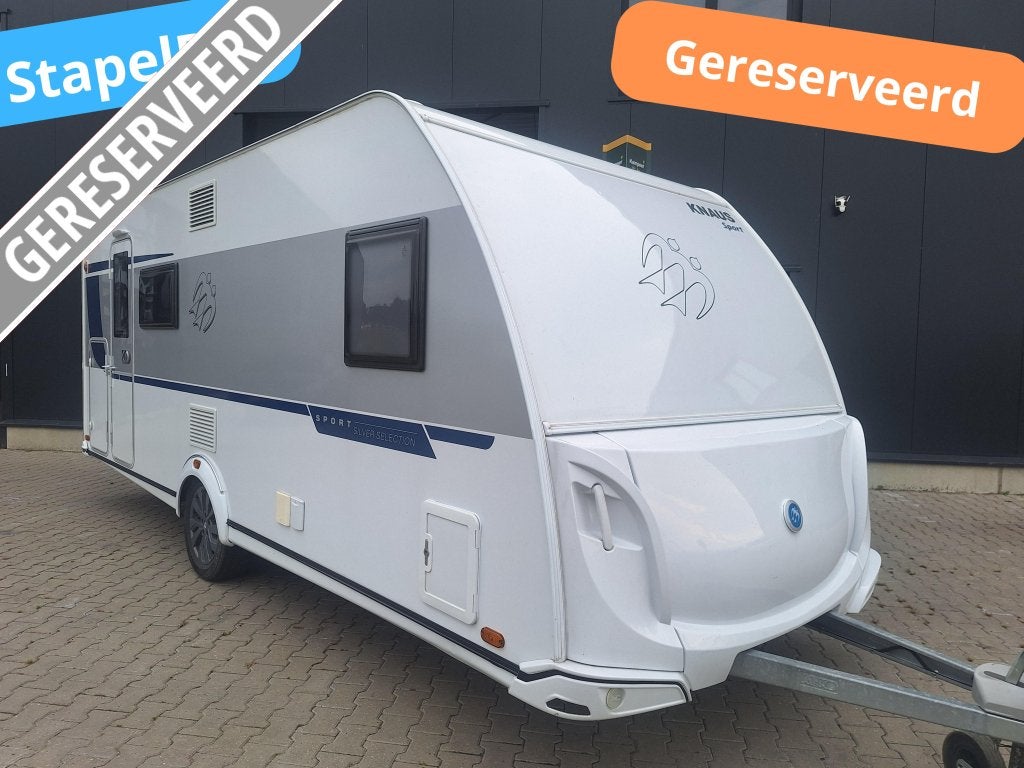 Knaus Sport Silver Selection 540 FDK Stapelbed Airco - Tent, Overige typen, 5 tot 6 meter, Knaus, Tot en met 6