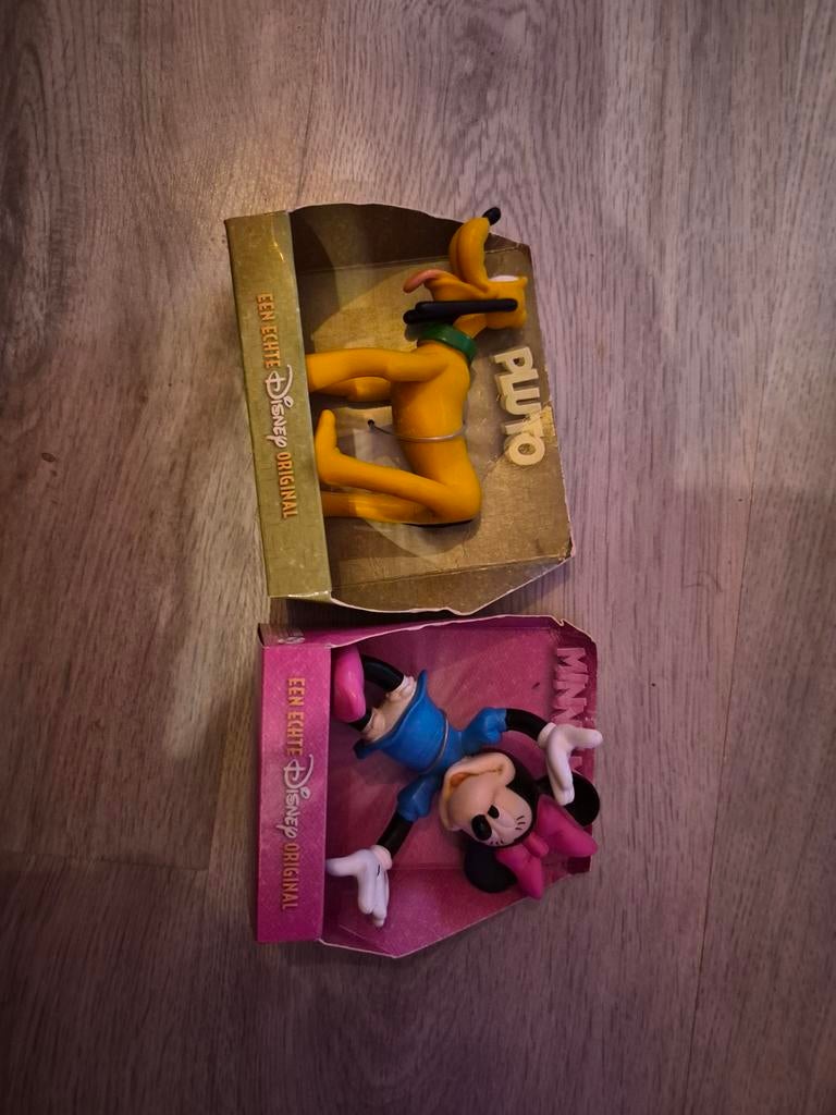 Disney Pluto en Minnie Mouse beeldjes - Vintage, Verzamelen, Disney, Ophalen of Verzenden