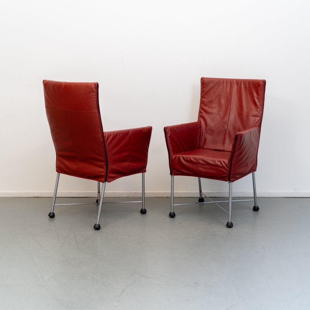 Montis Chaplin eetkamerstoelen Bordeaux rood, Niet ingevuld, Zo goed als nieuw, Niet ingevuld, Niet ingevuld
