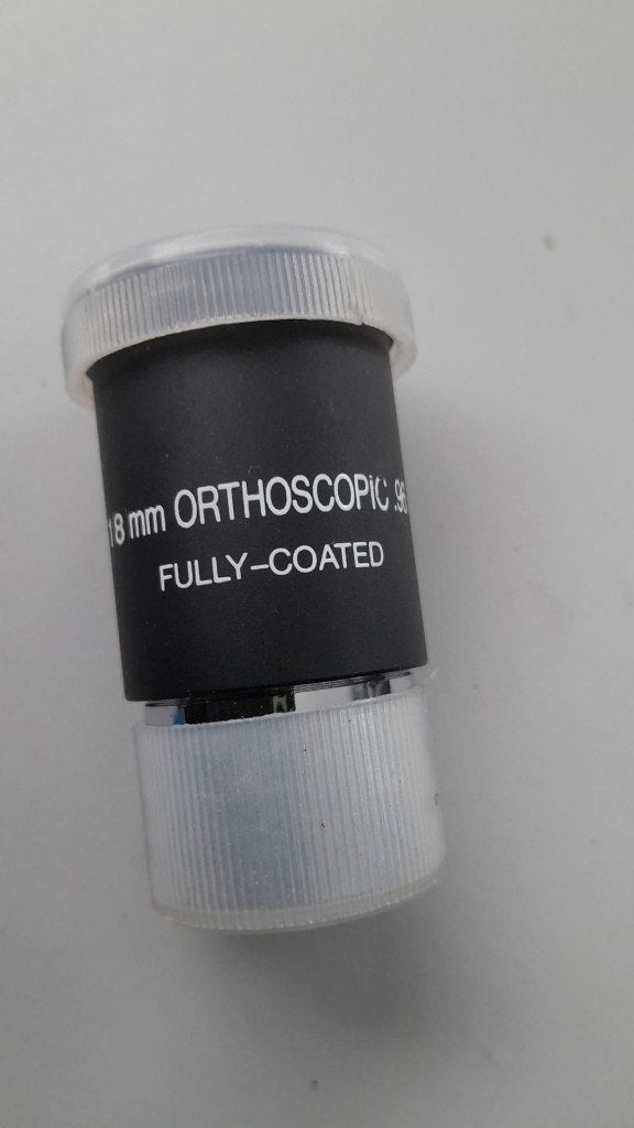Telescoop Oculairen – 18mm & 12.5mm Orthoscopic + 8X, Ophalen of Verzenden, Zo goed als nieuw, Minder dan 80 mm, Lenzentelescoop (refractor)