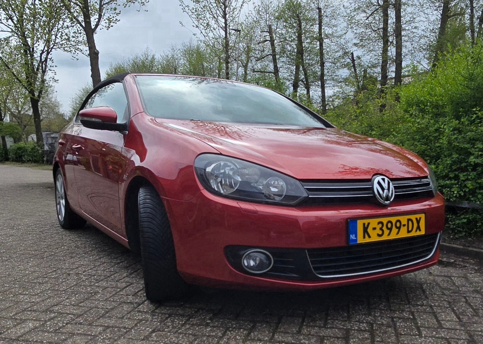 Volkswagen Golf 1.2 TSI 77KW BMT Cabrio 2011 Rood, Auto's, Voorwielaandrijving, 1321 kg, 4 cilinders, Cabriolet