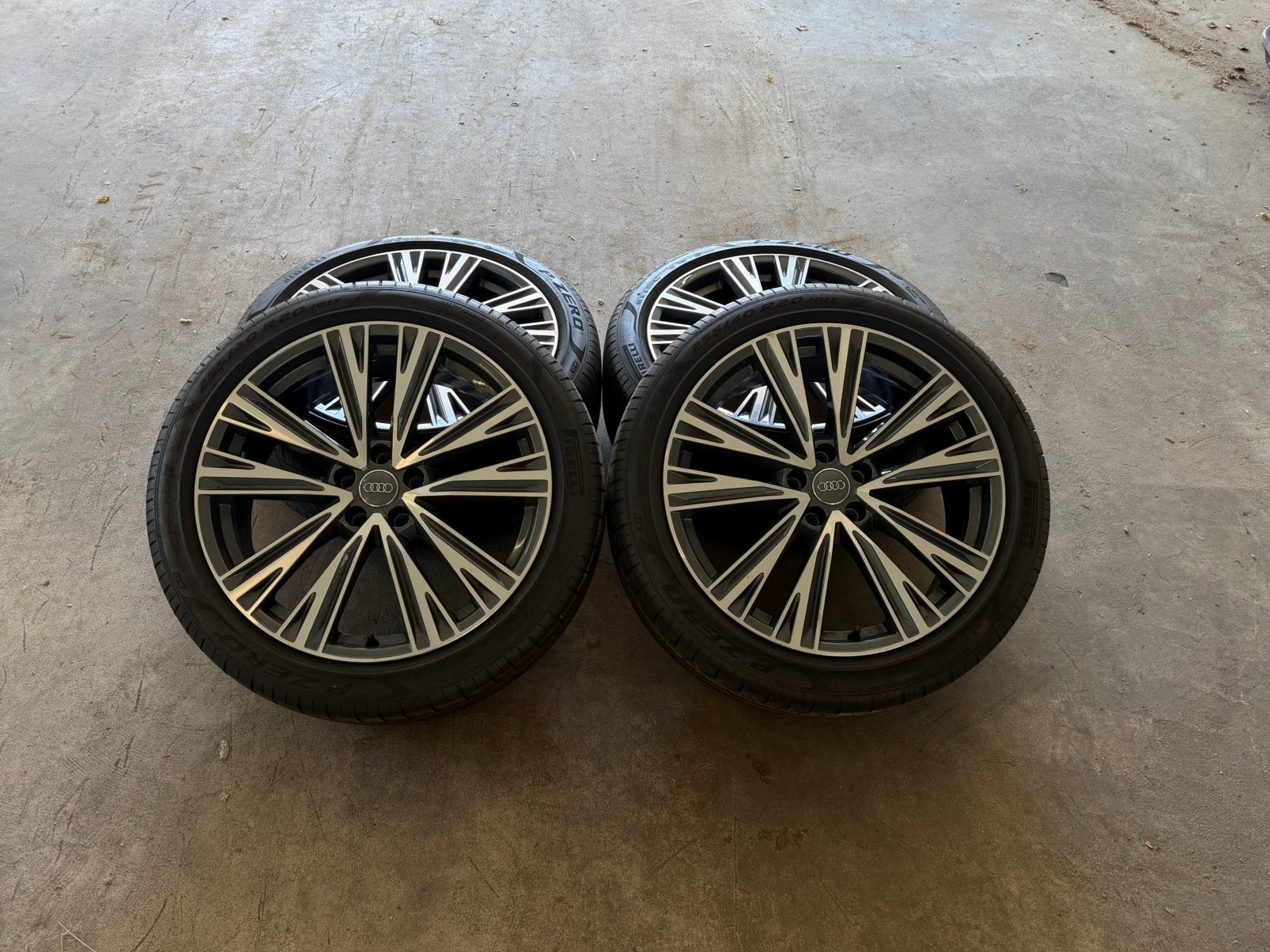 20’’ Audi A6 Wielenset ORIGINEEL, Auto-onderdelen, Banden en Velgen, Ophalen, Gebruikt, 255 mm, Banden en Velgen